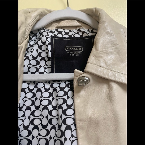 Coach Leather Car Coat - Picture 3 of 5